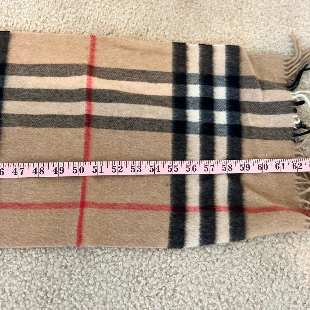 Burberry Tan Plaid Scarf - Picture 5 of 7
